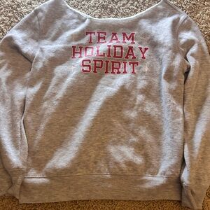 Gray Team Holiday Spirit Sweatshirt